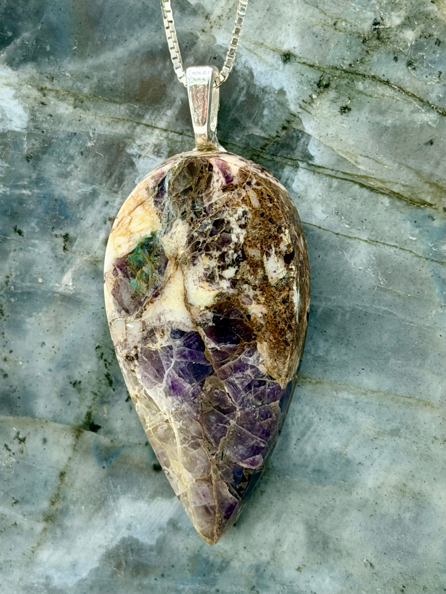 Mystic Mosaic — Kaleidoscope Stone Pendant