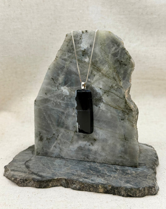 Rooted Time — Tom Miner Basin Agatized Wood Pendant