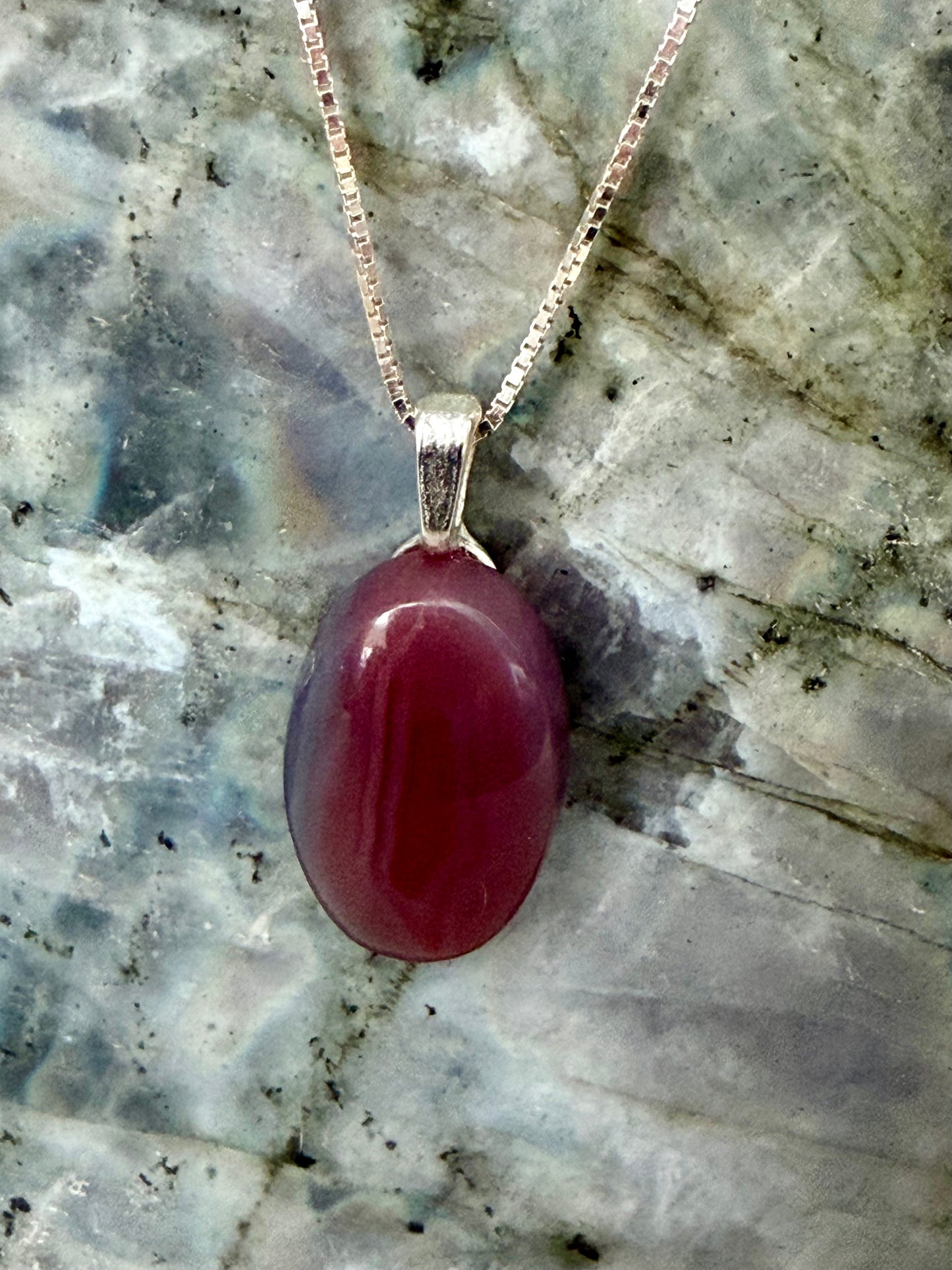Earthen Calm — Swazi Agate Pendant