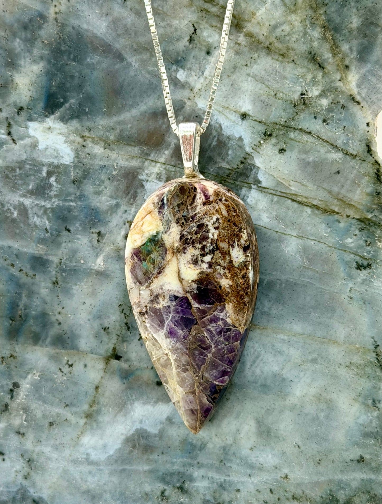 Mystic Mosaic — Kaleidoscope Stone Pendant