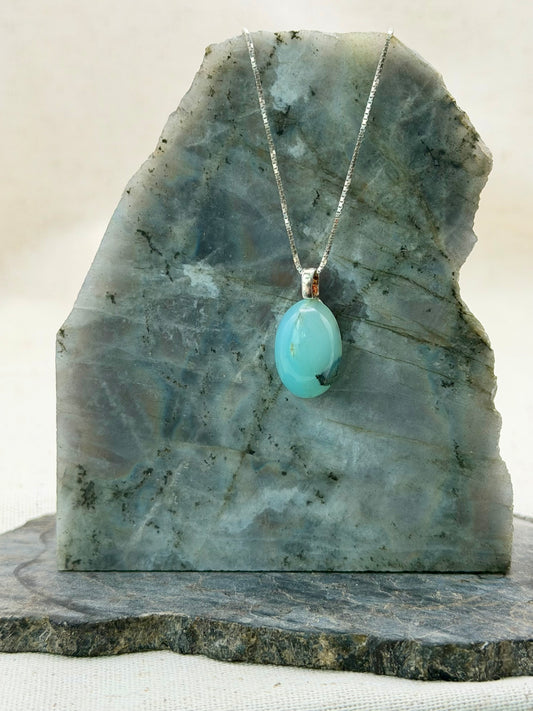 Soft Current | Andean Blue Opal Pendant