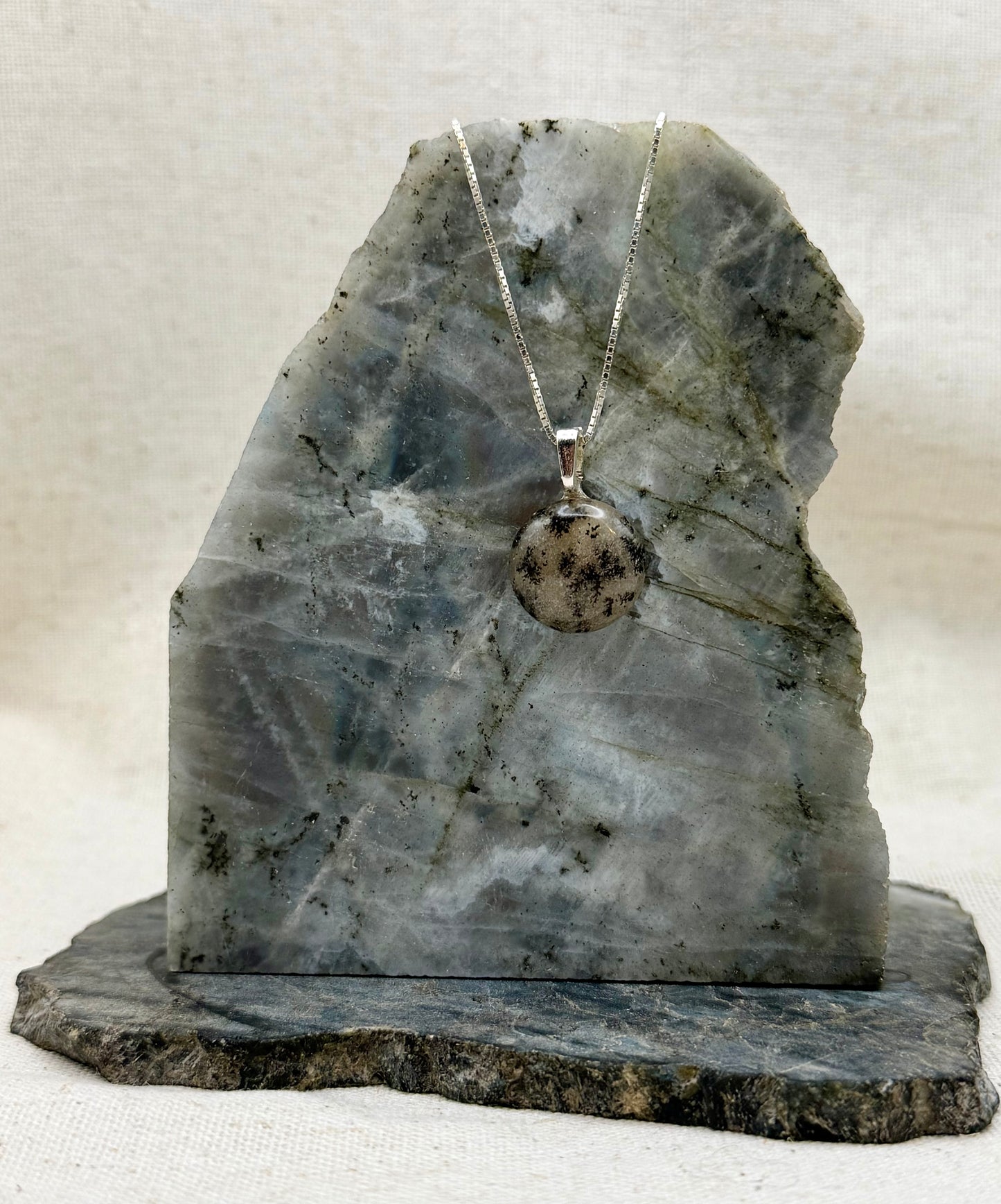 Forest Veins — Dendritic Quartz Pendant