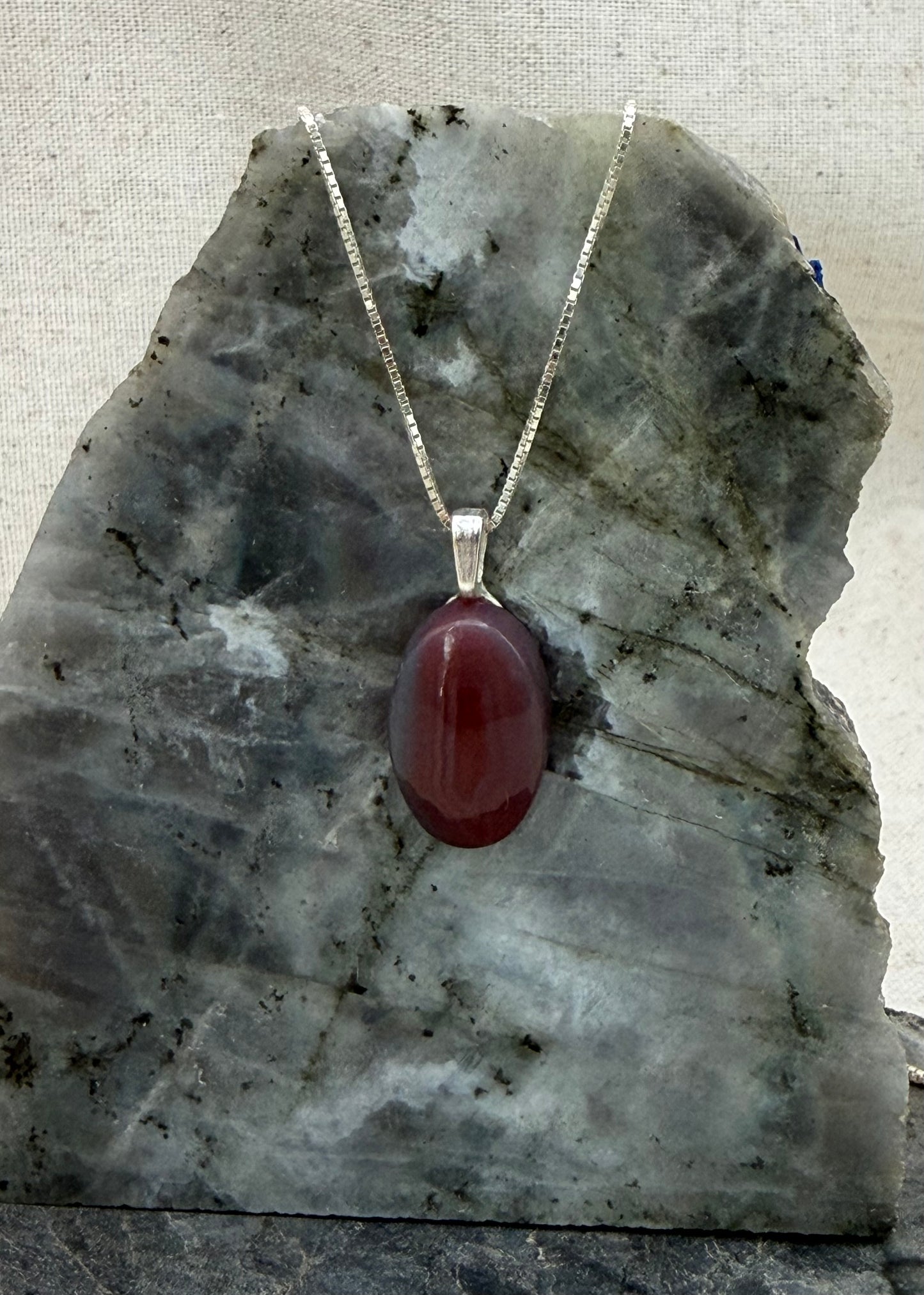 Earthen Calm — Swazi Agate Pendant