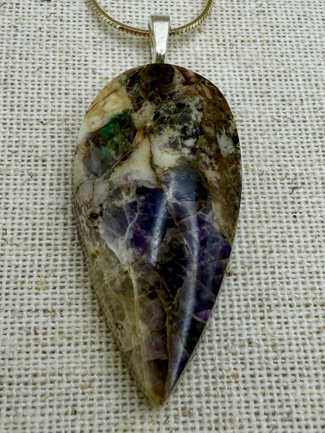 Mystic Mosaic Pendant-Kaleidoscope Stone Pendant