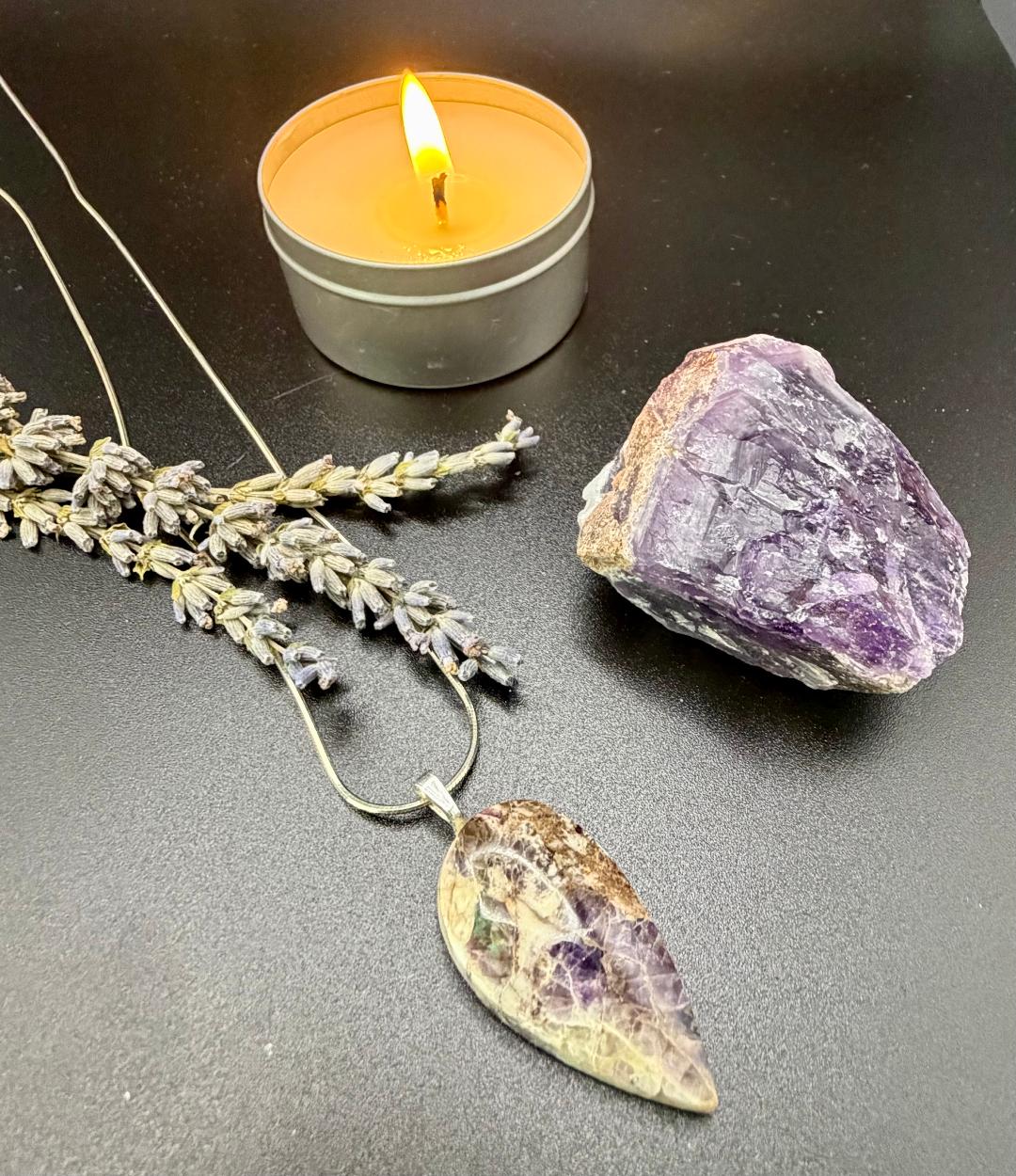 Mystic Mosaic Pendant-Kaleidoscope Stone Pendant